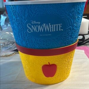 Disney Snow White Blue and Yellow Red Popcorn Bucket